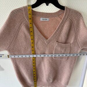 NAADAM THICK V NECK CASHMERE SWEATER